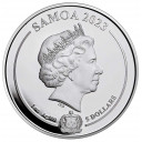 2023 - SAMOA 1 Oz 5 Dollars BATMAN Ag Fdc